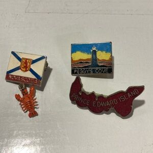 Set of pins from Nova Scotia & Prince Edward Island
